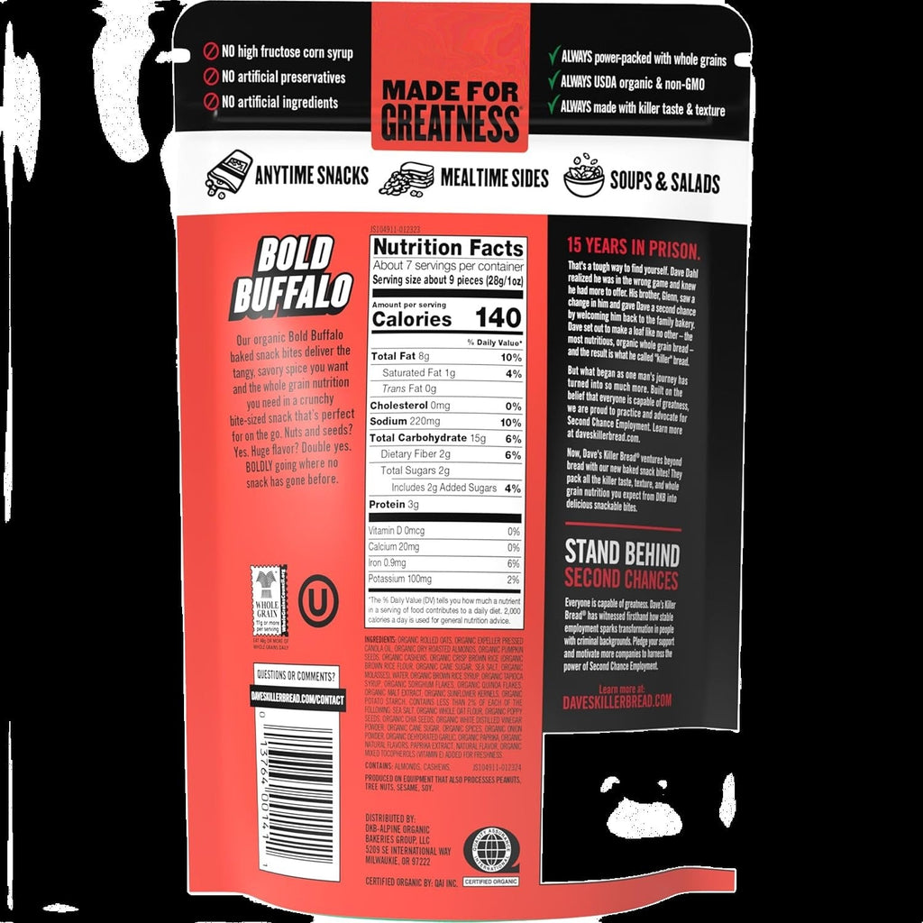 Organic Bold Buffalo Snack Bites