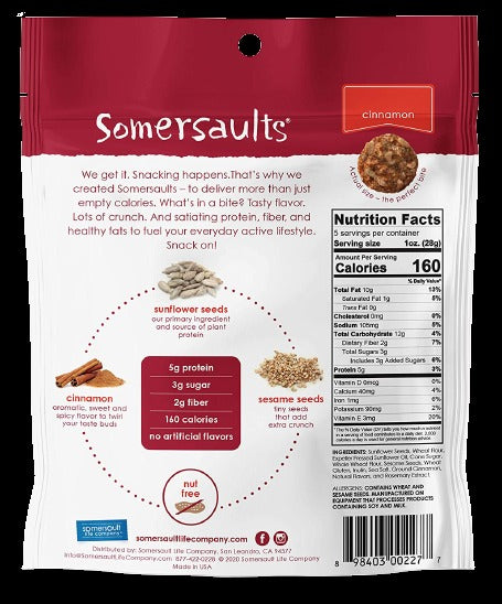 Cinnamon Sunflower Seed Crunchy Bites