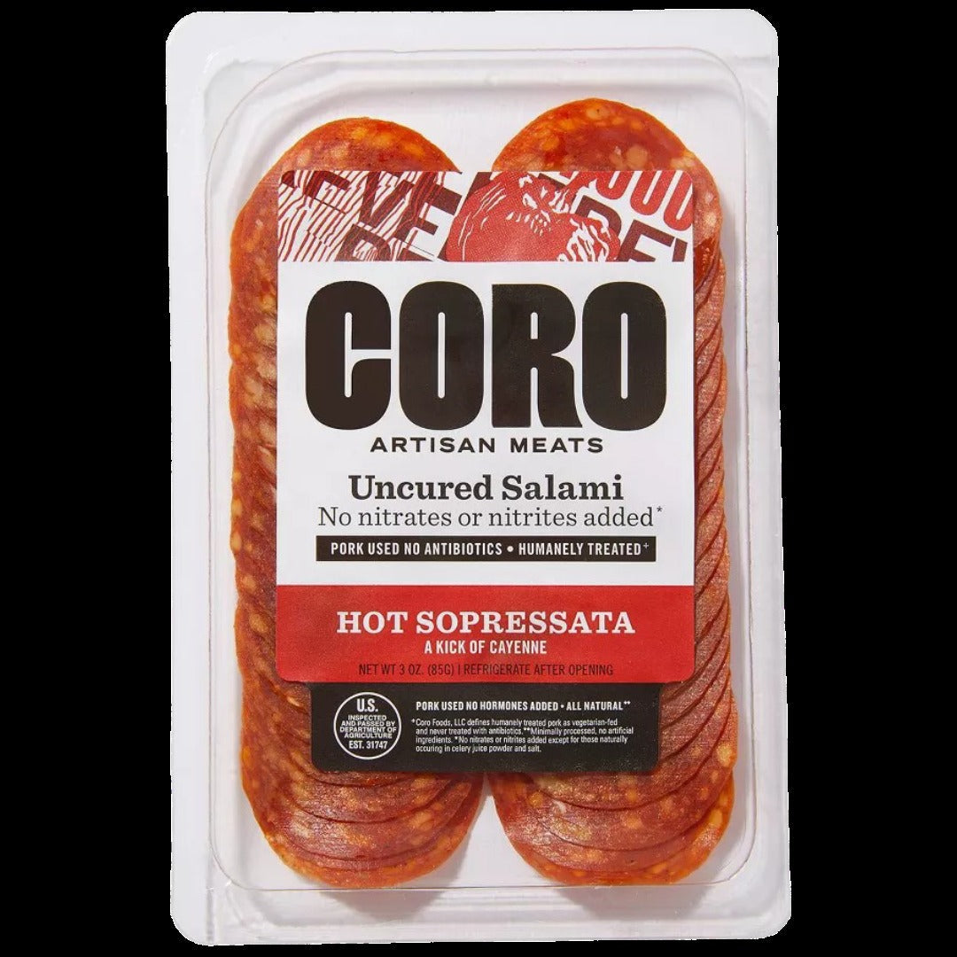 Uncured Hot Soppressata - Sliced