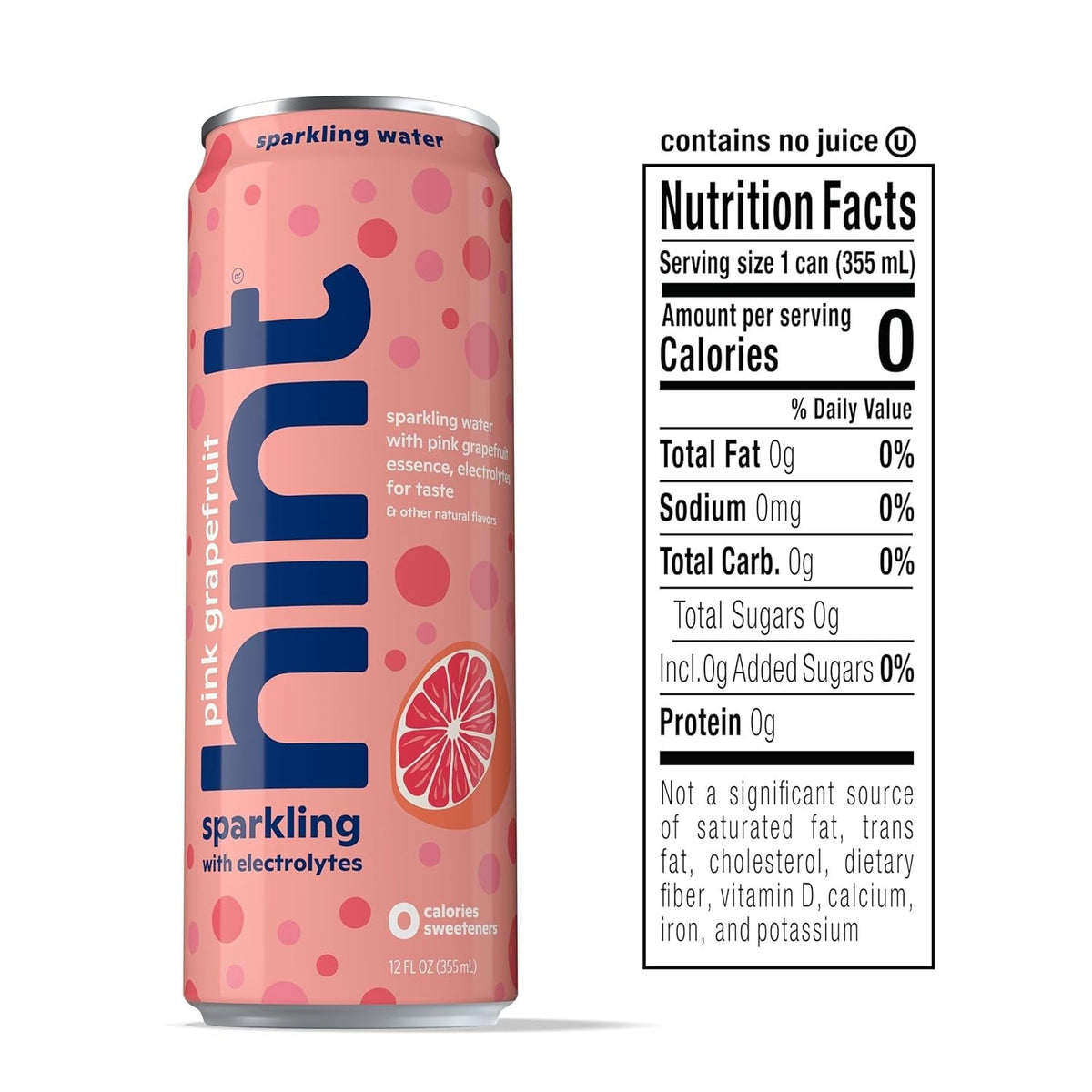 Electrolyte Sparkling Water - Pink Grapefruit (12 Pack)