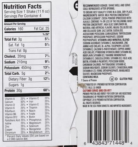 Chocolate Protein RTD Drink (4 Pack)
