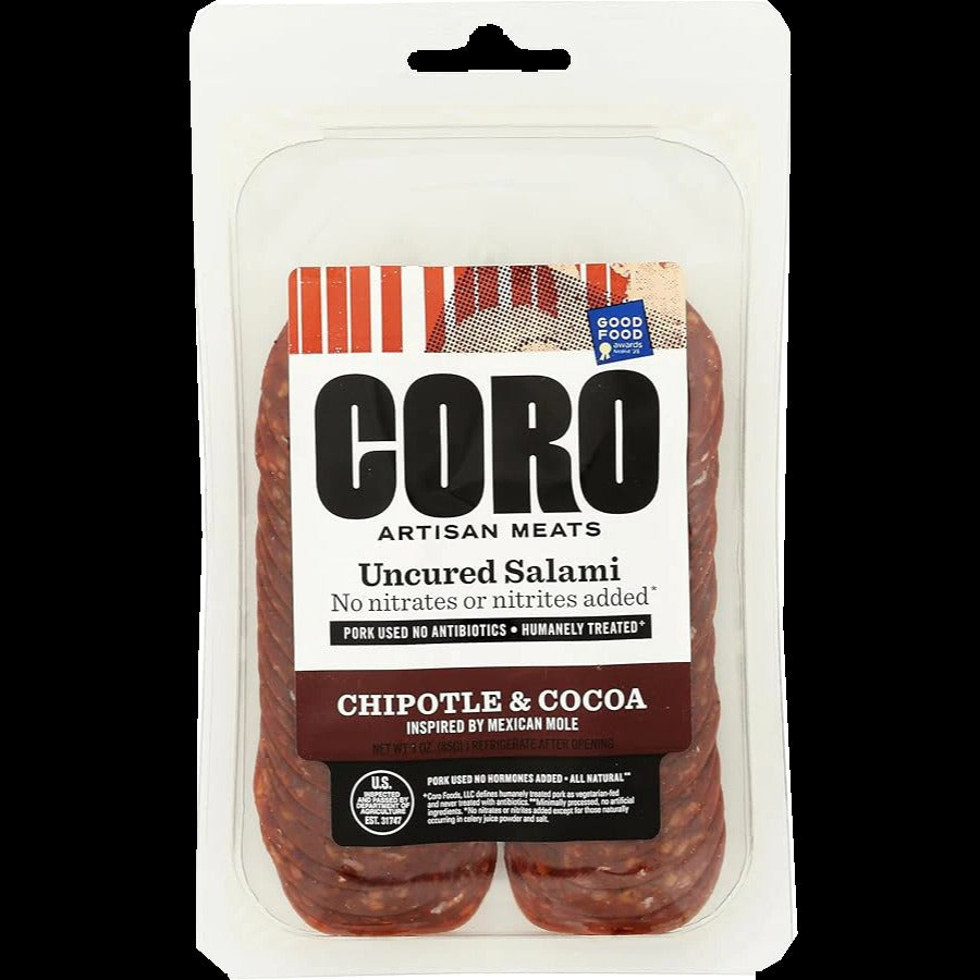 Uncured Sliced Salami - Chipotle & Cocoa