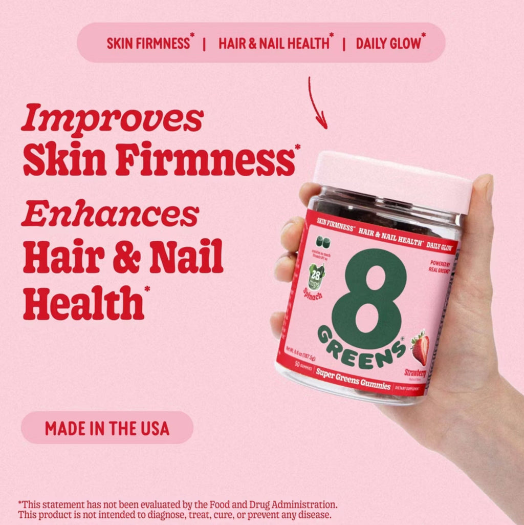 Skin Gummies With Collagen & Biotin Dietary Supplement - Strawberry