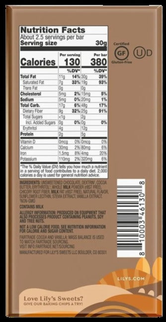 Gingerbread Milk Chocolate Style Bar