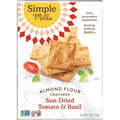 Sundried Tomato & Basil Almond Flour Crackers