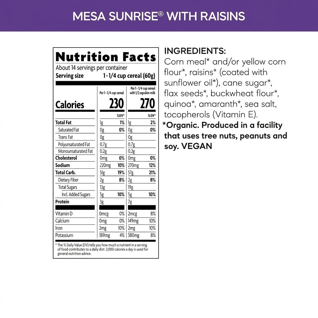 Mesa Sunrise Cereal With Raisins