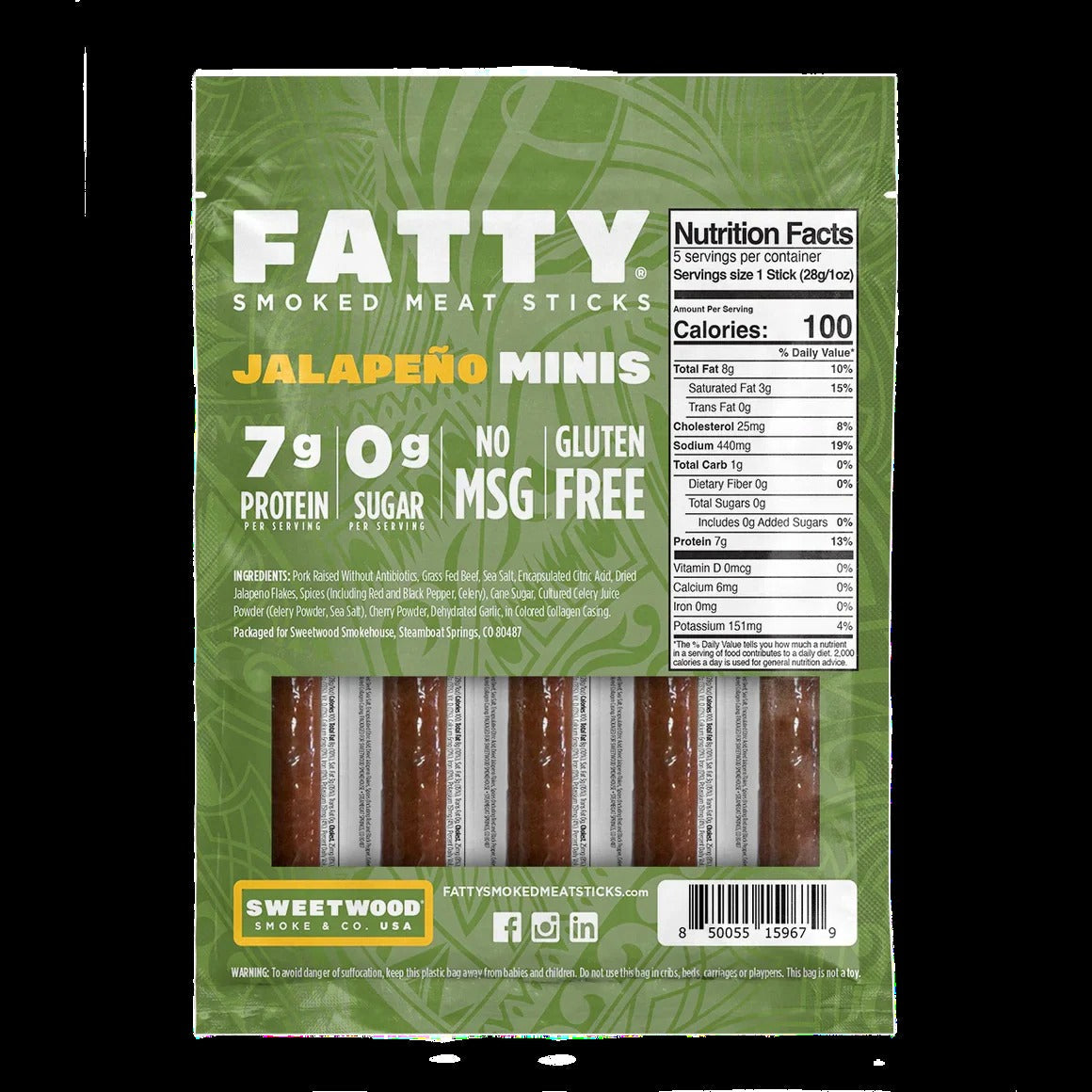 Jalapeno Minis Smoked Meat Sticks (5 CT)