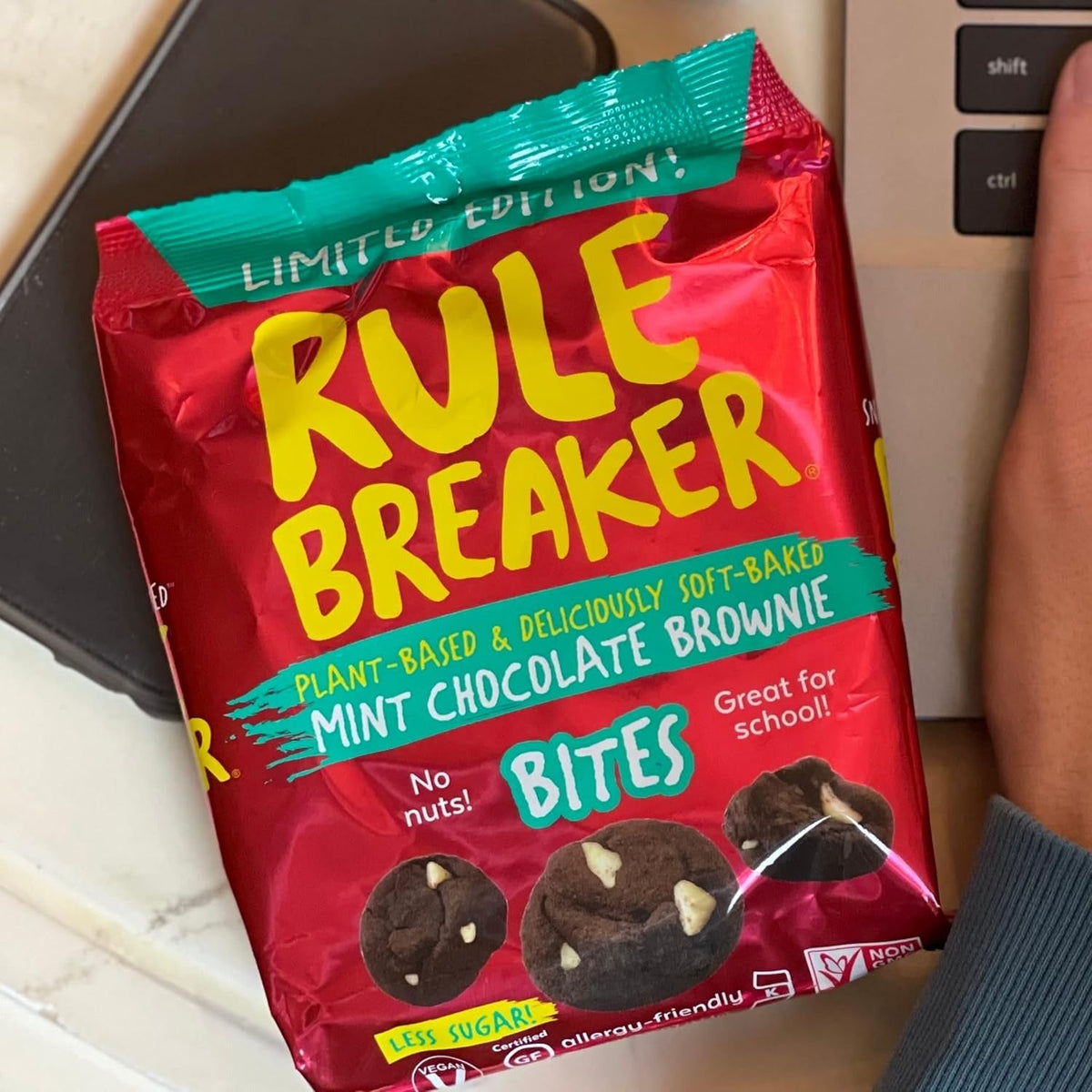 Mint Chocolate Brownie Bites