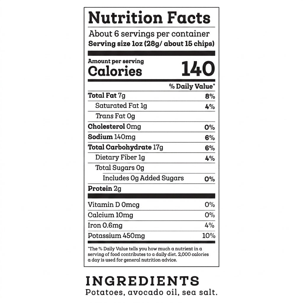 Sea Salt Kettle Cooked Potato Chips