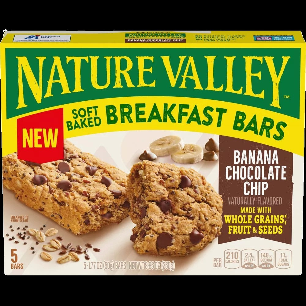 Soft Baked Breakfast Bars - Banana Chocolate Chip (5 CT)
