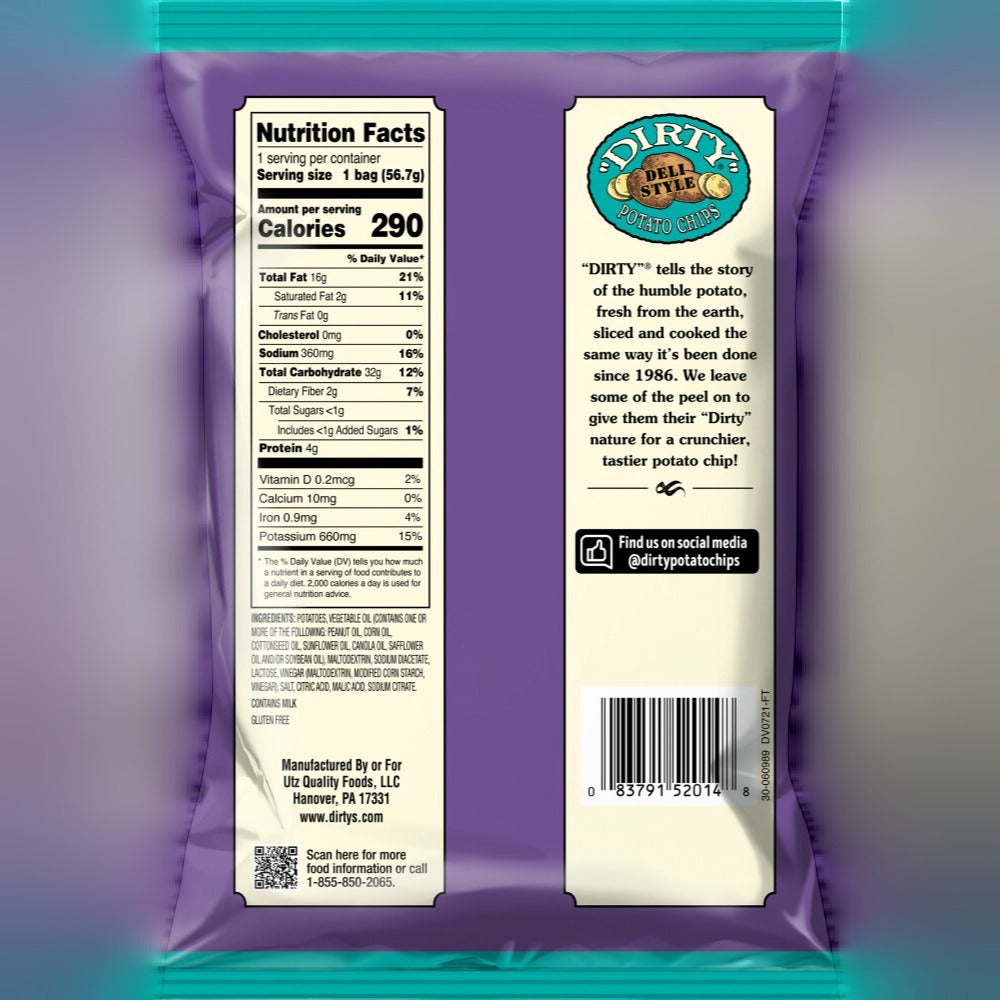 Salt And Vinegar Potato Chips (Snack Bag)