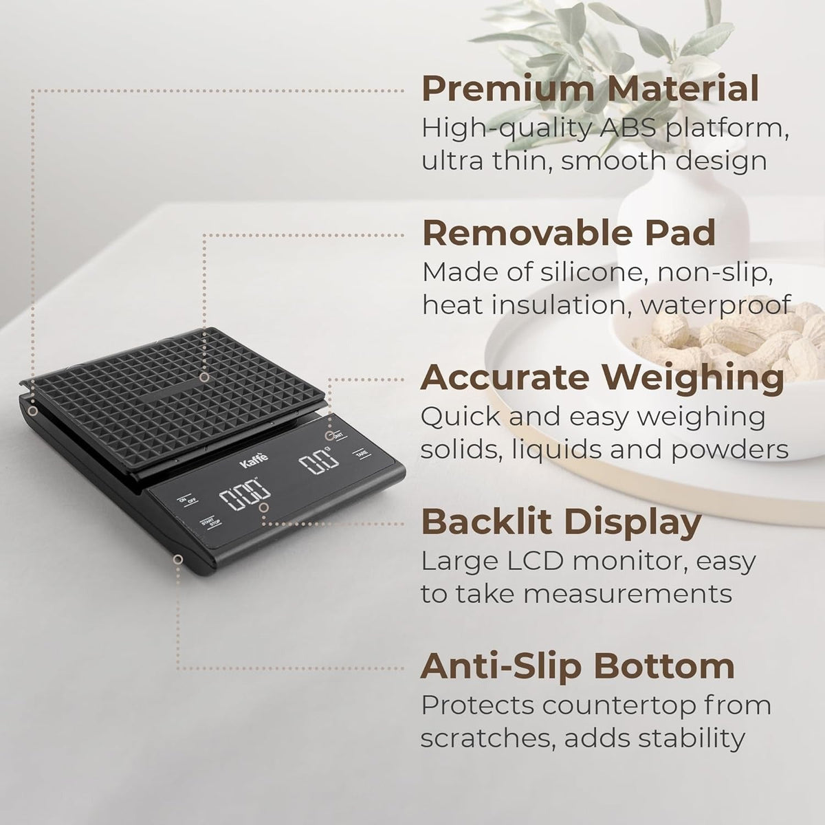 Coffee/Kitchen Digital Scale w/ Timer