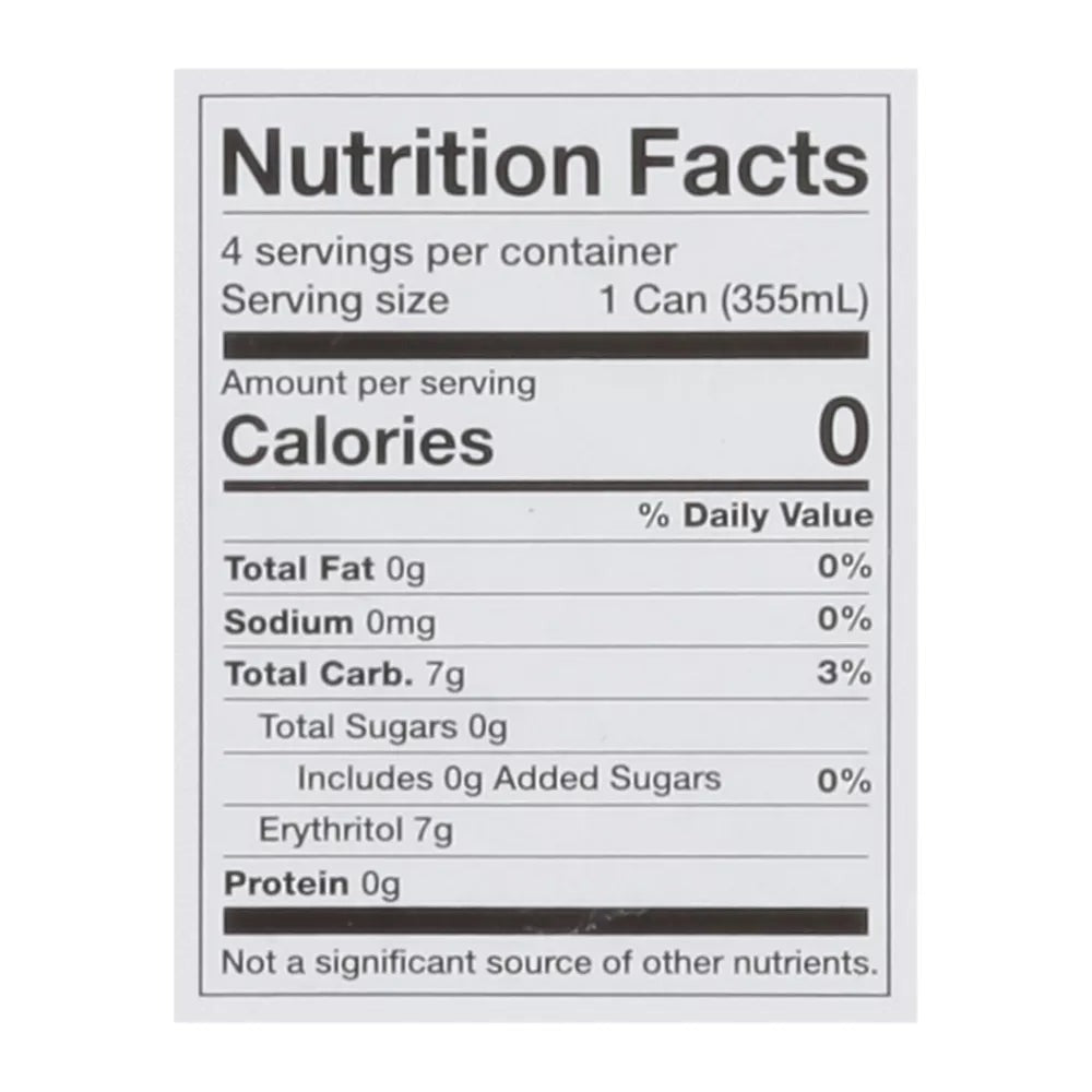 Zero Sugar Black Cherry Soda (4 Pack)