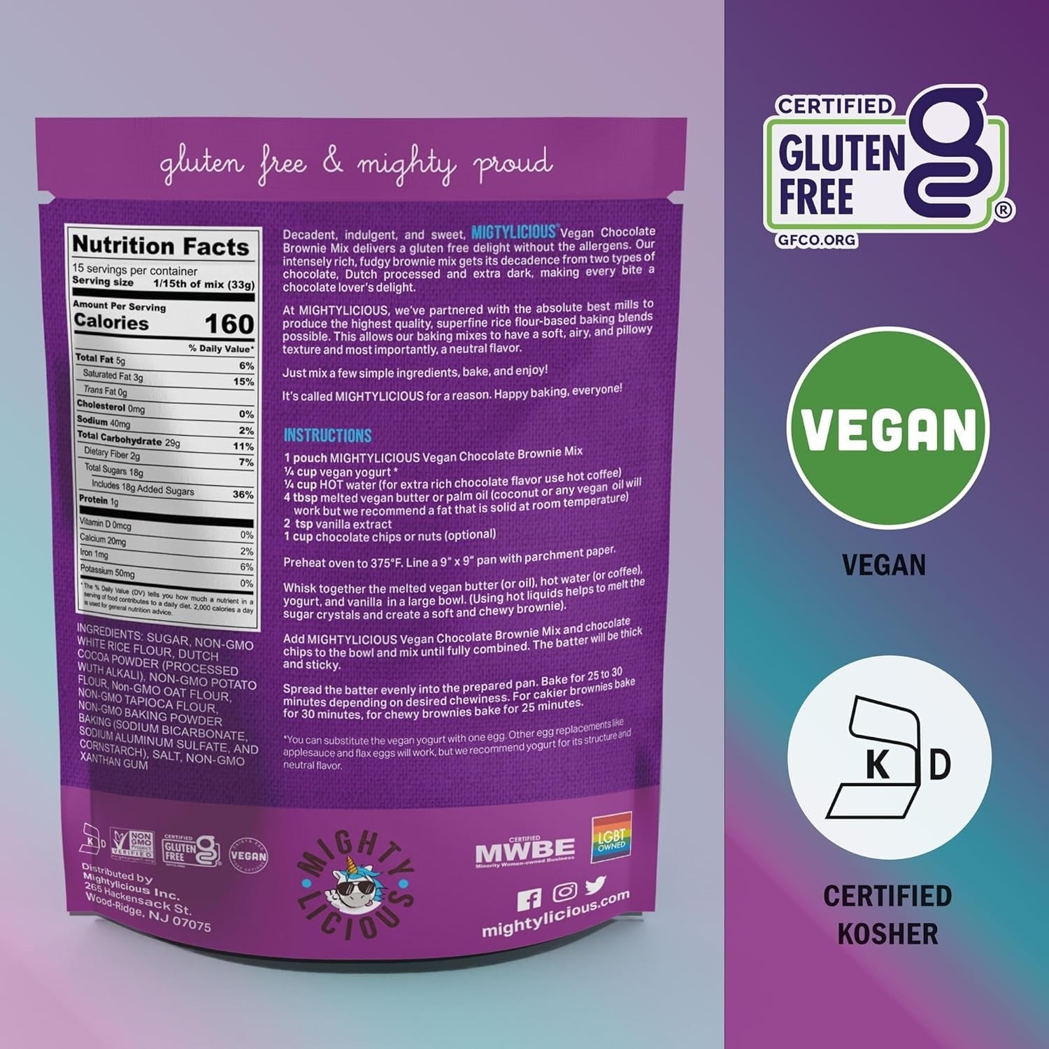 Vegan Chocolate Brownie Mix