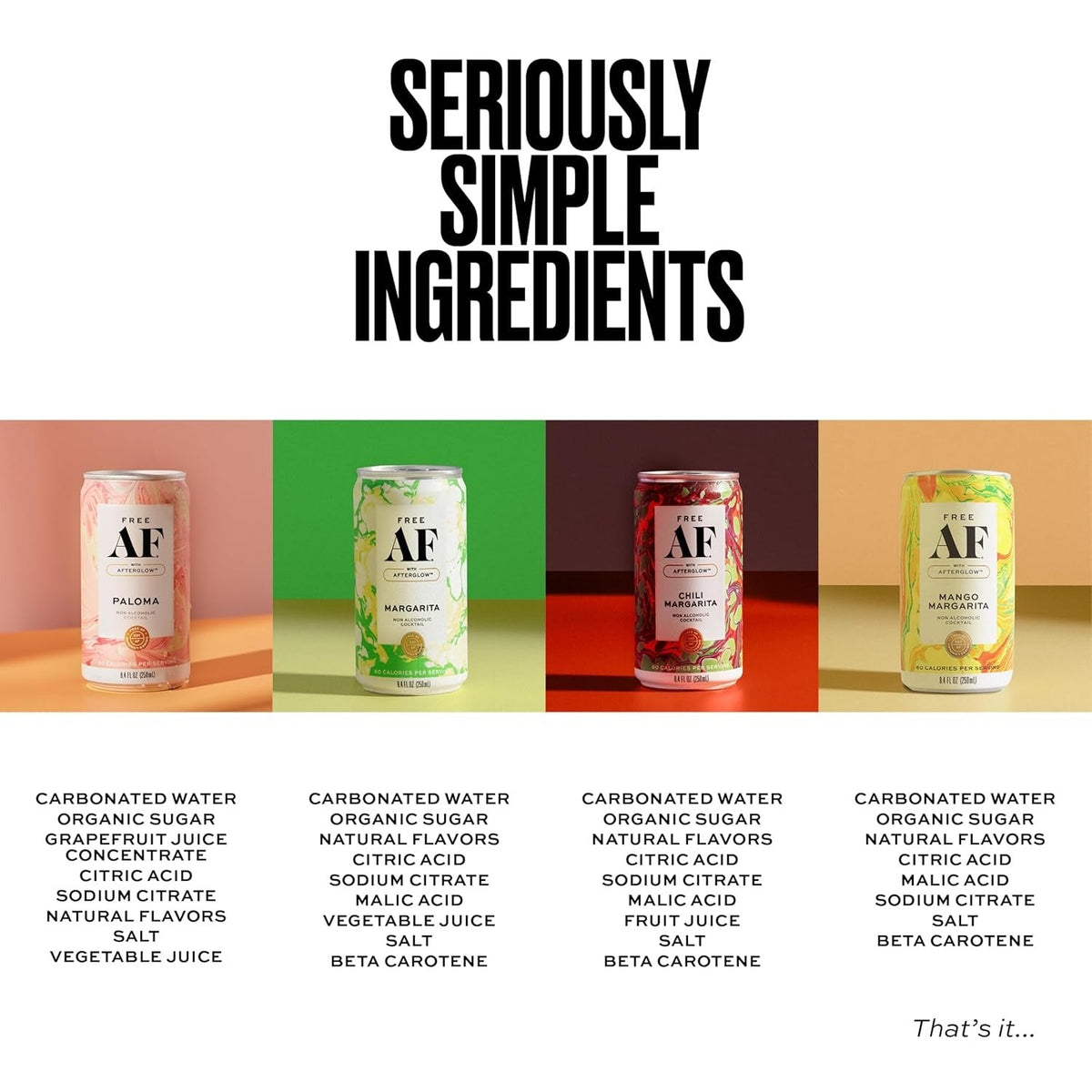 Non-Alcoholic Margarita Cocktail (4 Pack)