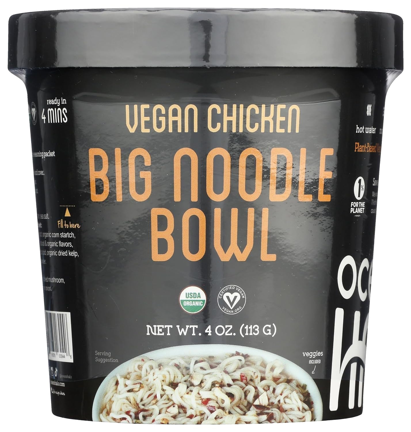 Organic Vegan Chicken Big Noodle Bowl