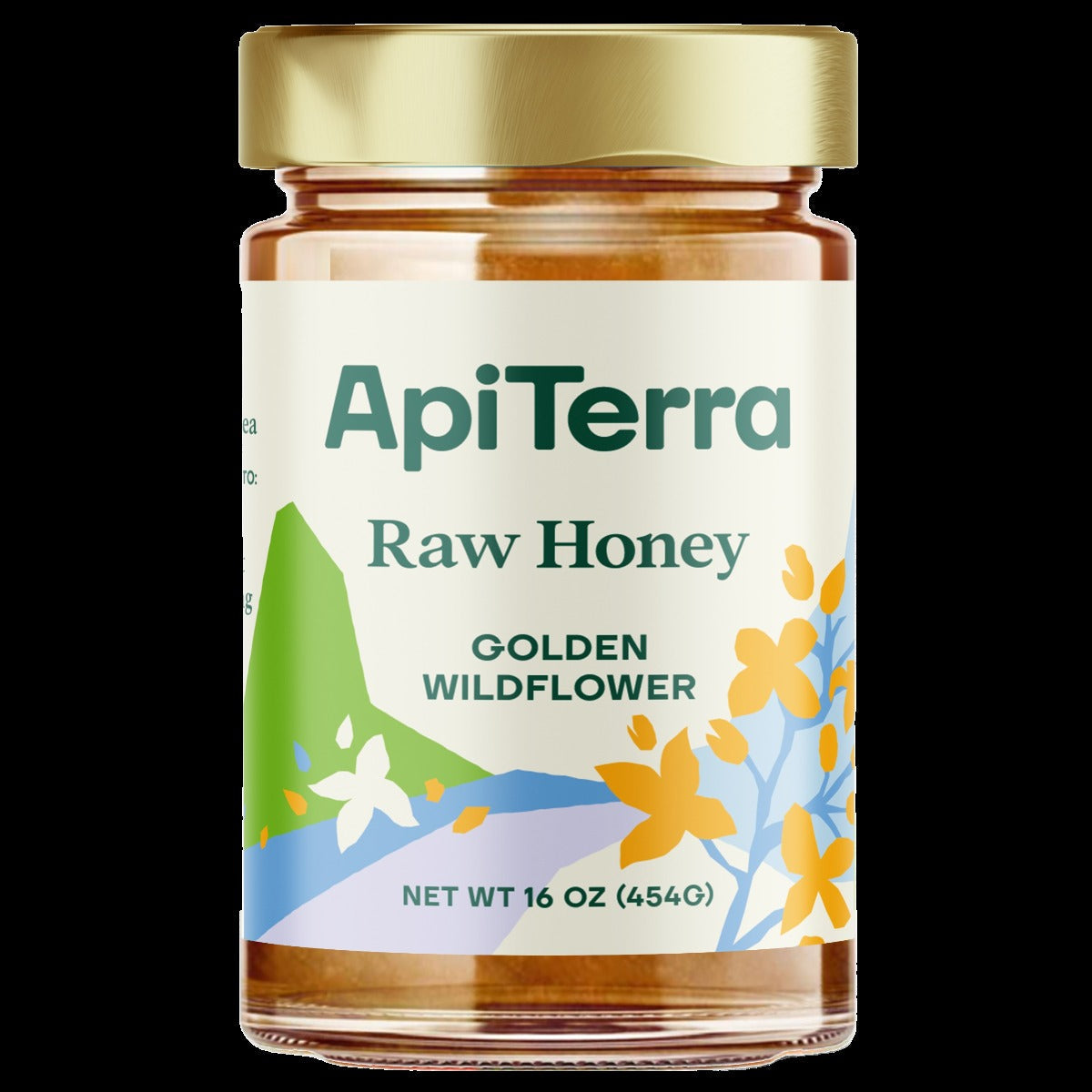 100% Pure Raw Honey Golden Wildflower