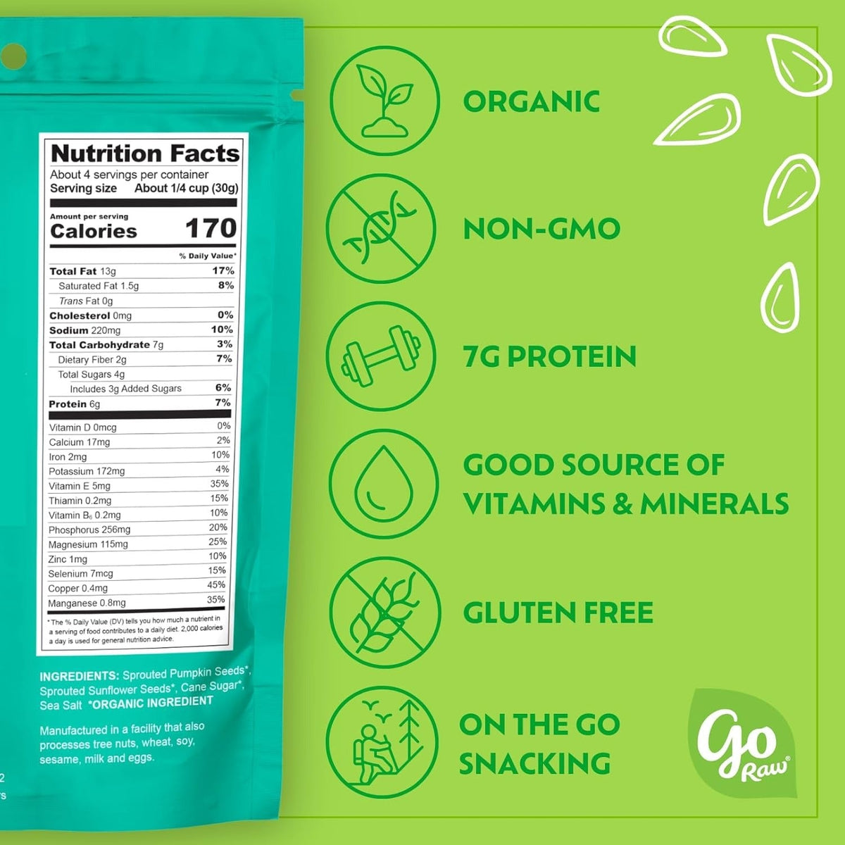 Organic Sweet & Salty Kettle Snacking Seeds