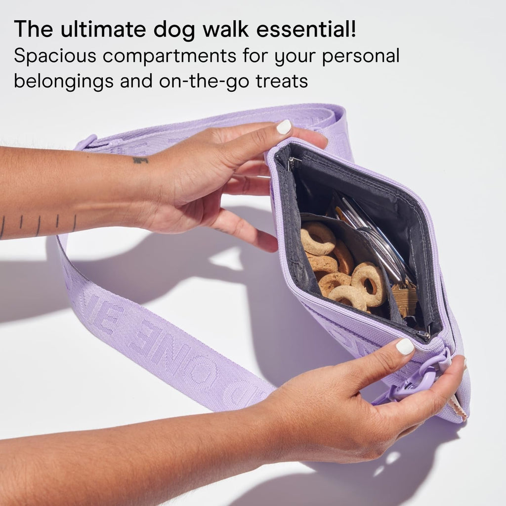 Recycled Knit Dog Treat Pouch - Black