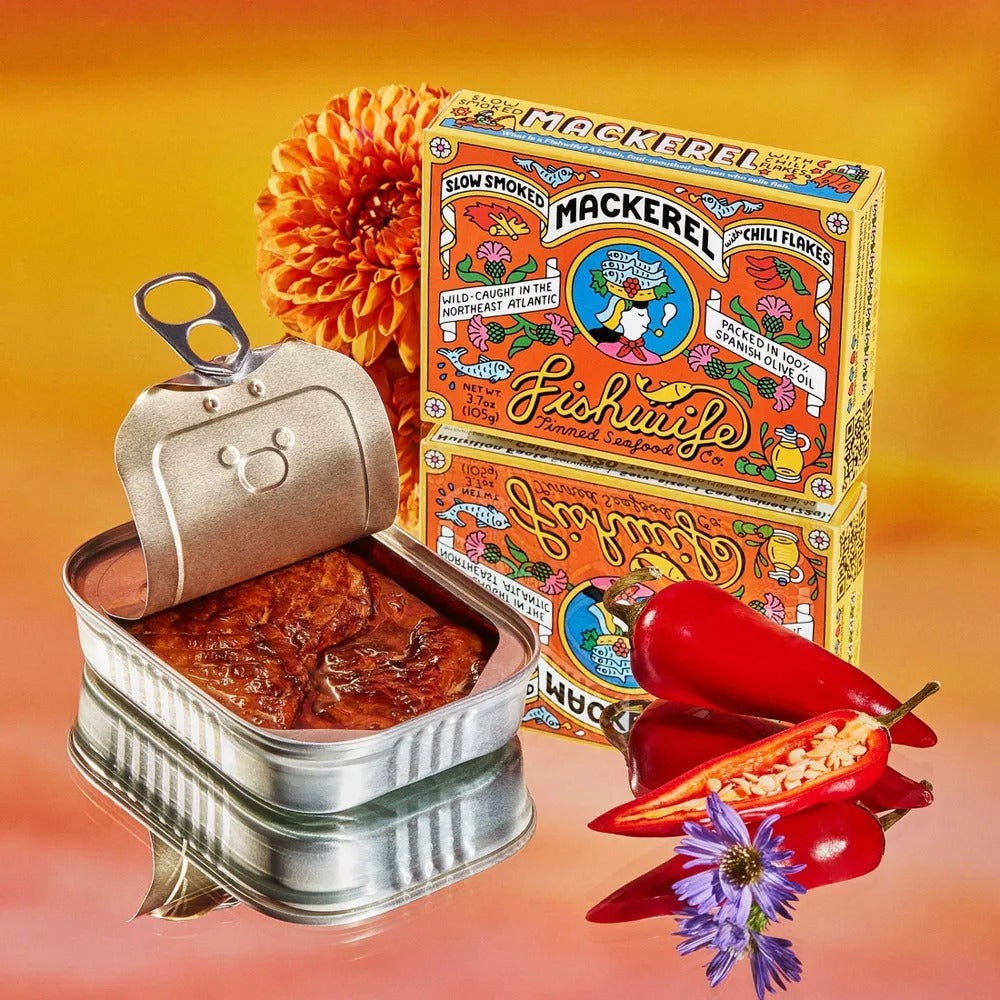 Slow Smoked Mackerel With Chili Flakes