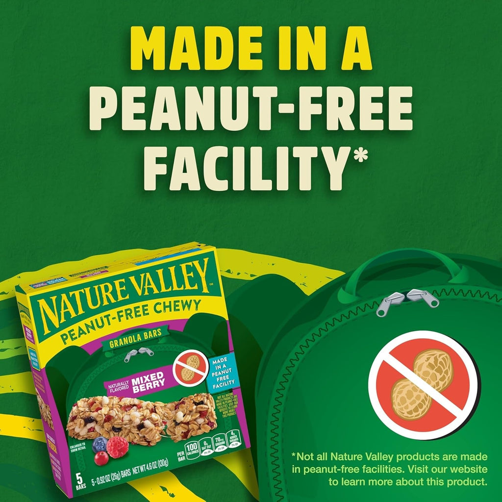 Peanut-Free Chewy Granola Bars - Mixed Berry (5 CT)