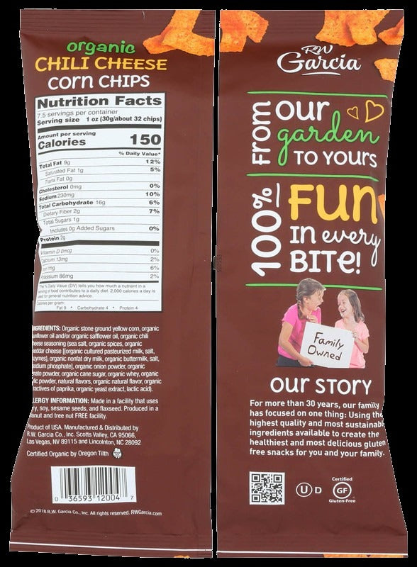 Organic Chili Cheese Corn Chips