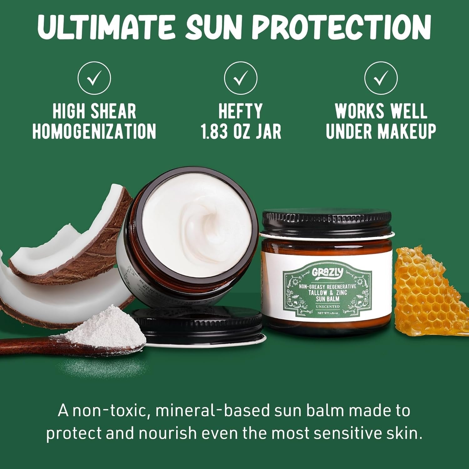 Tallow & Zinc Sun Balm - Unscented