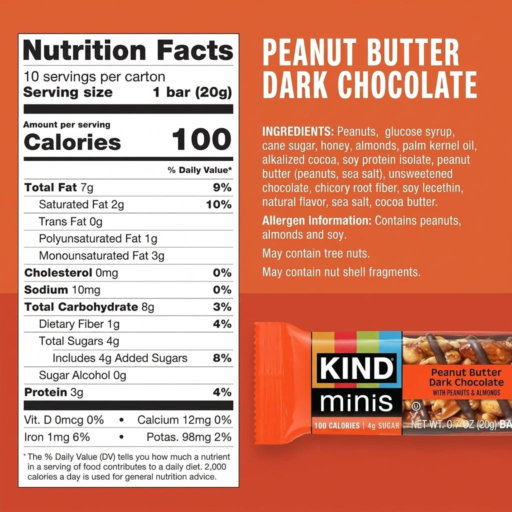 Peanut Butter Dark Chocolate Minis (10 Pack)