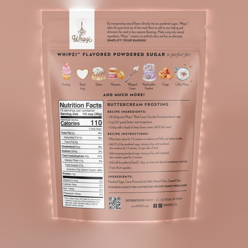 Powdered Sugar - Black Cocoa Chocolate