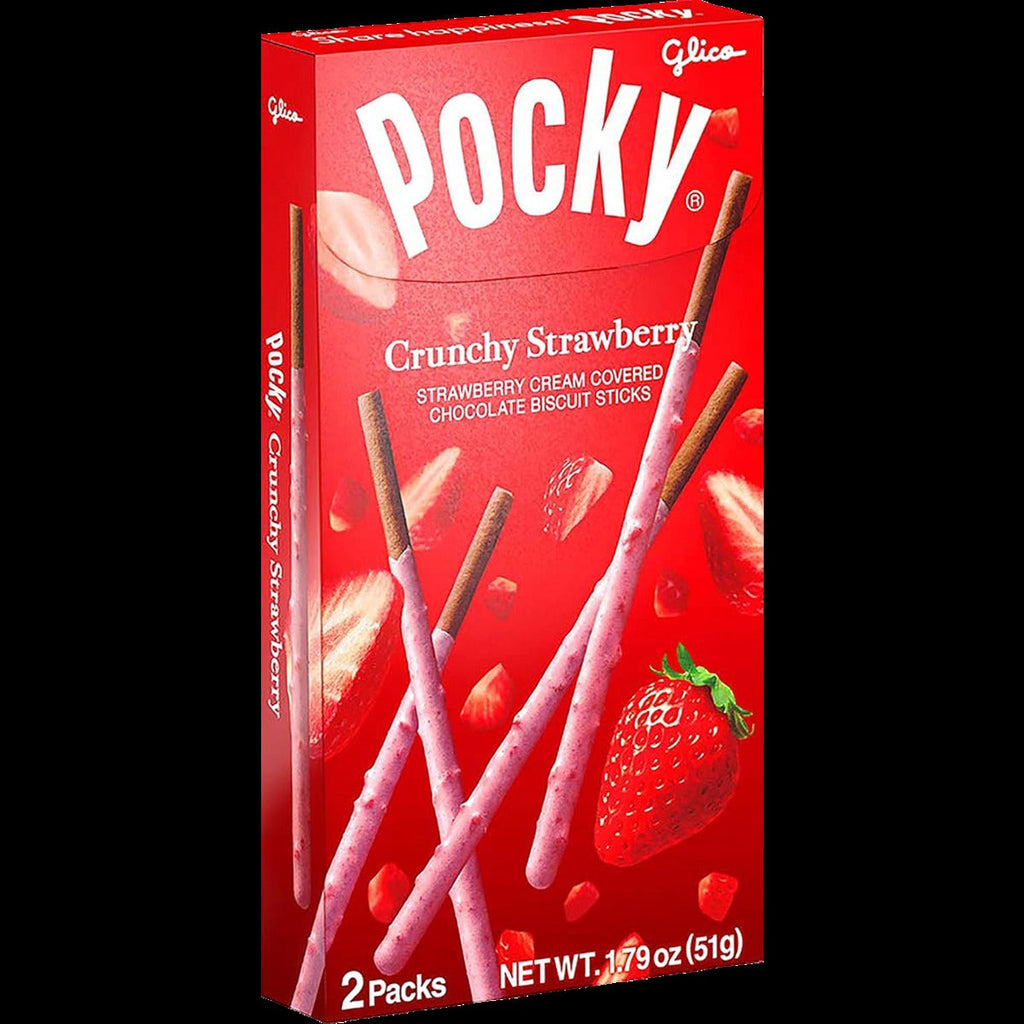 Crunchy Strawberry Cream Covered Biscuit Sticks