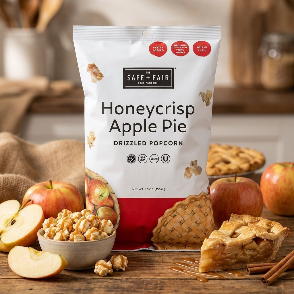 Honeycrisp Apple Pie Drizzled Popcorn