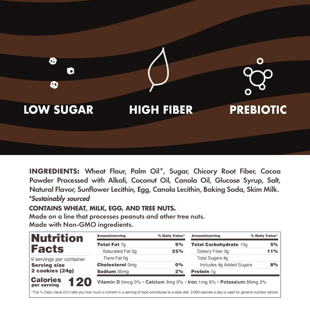 Romeos Dark Choco Fudge Cookies (8 CT)