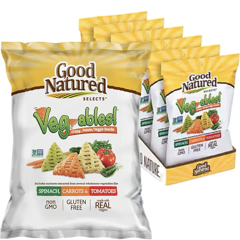 Good Natured Selects - Veg-Ables Crispy, Potato/Veggie Snacks (6 Pack)