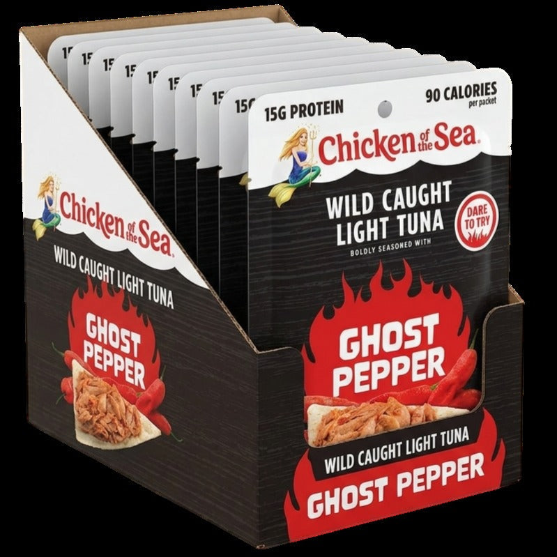 Wild Caught Light Tuna Packet Ghost Pepper (12 Pack)