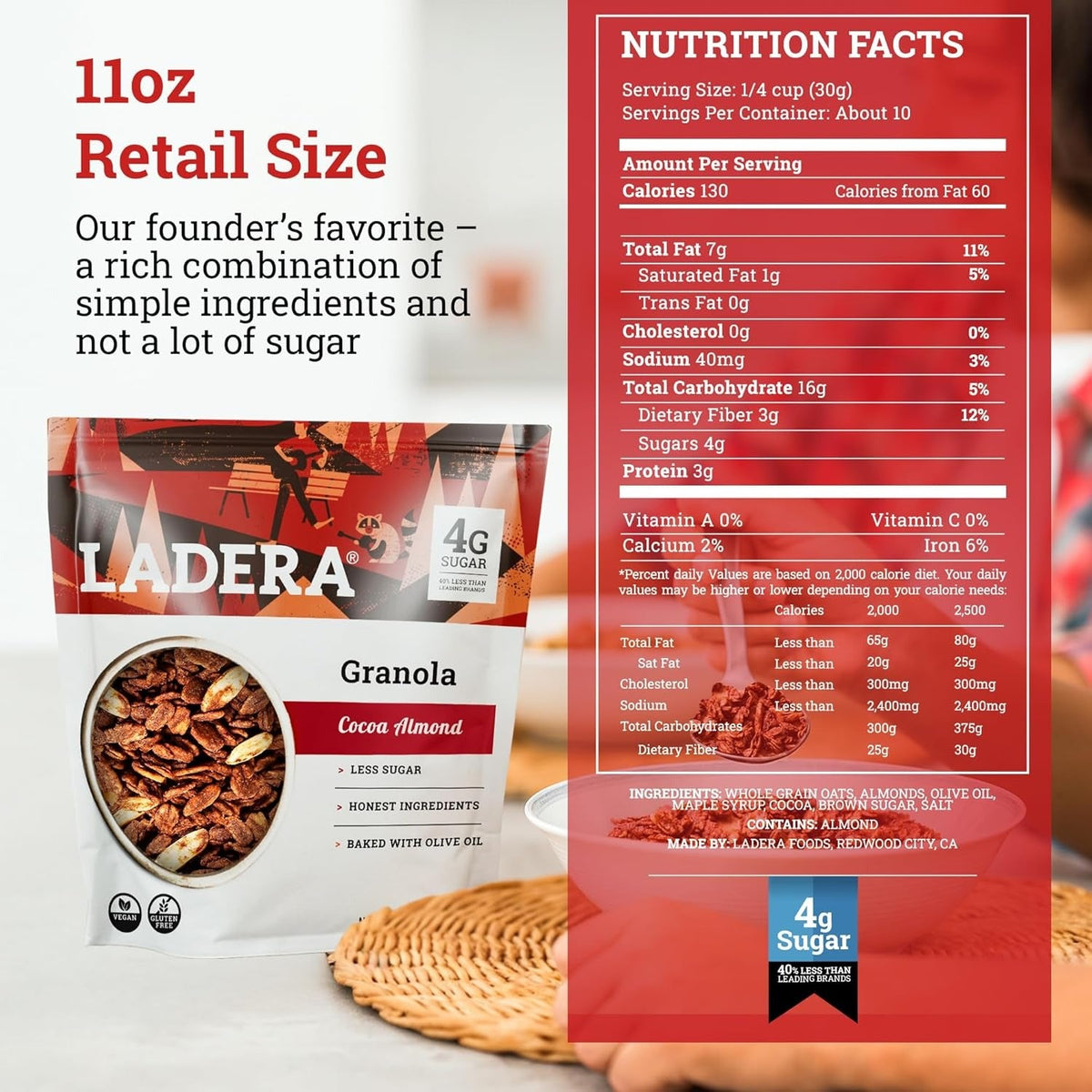 Almond Cocoa Granola