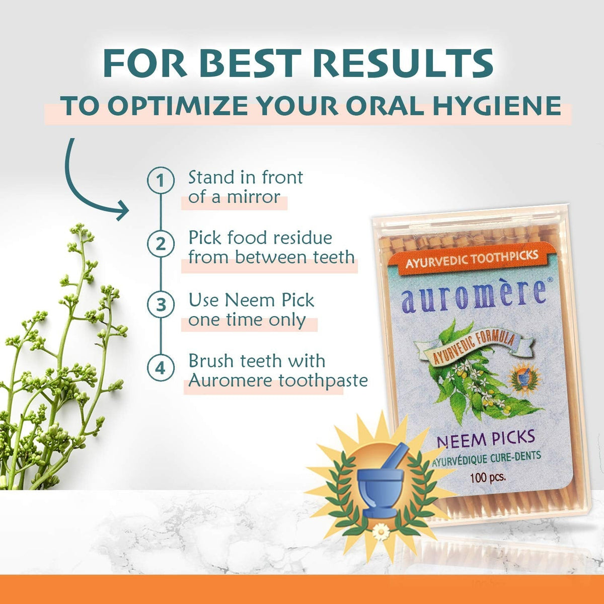 Ayurvedic Formula Neem Toothpicks