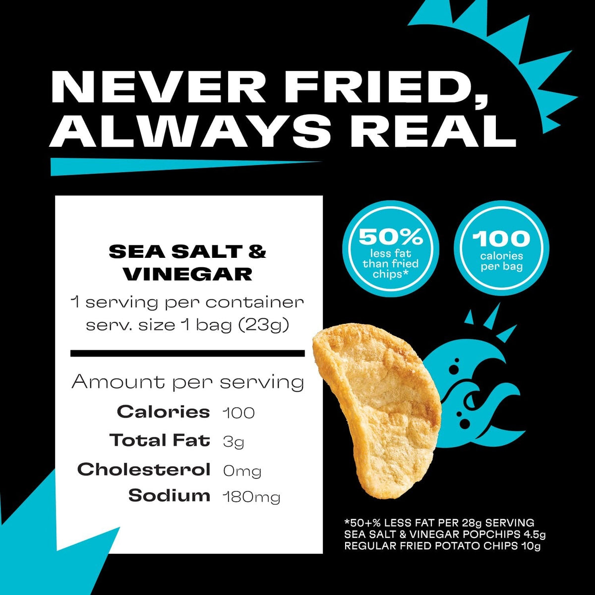 Sea Salt & Vinegar Popped Potato Chips