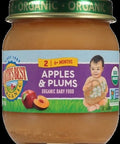 Organic Strained Apple Plum