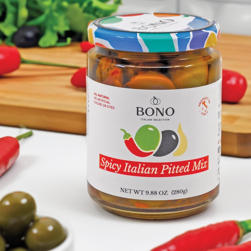 Pitted Spicy Italian Olives
