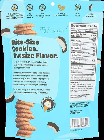 Coconut Thin Cookies
