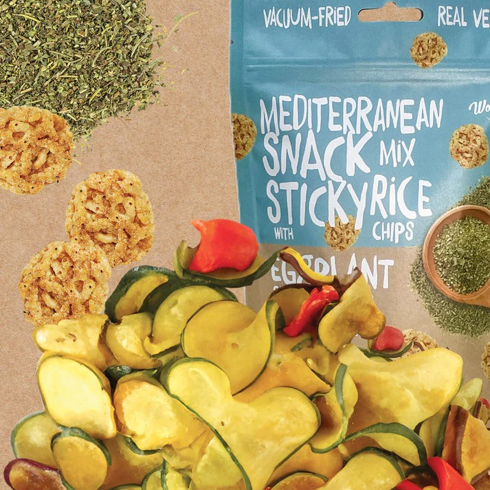 Vacuum Fried Veggies with Sticky Rice Chips (12 CT)