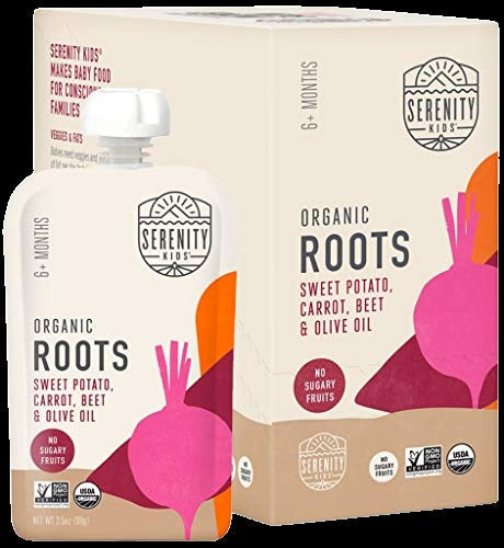 Organic Carrot Veggie Puree Baby Food Pouche (6 Pack)