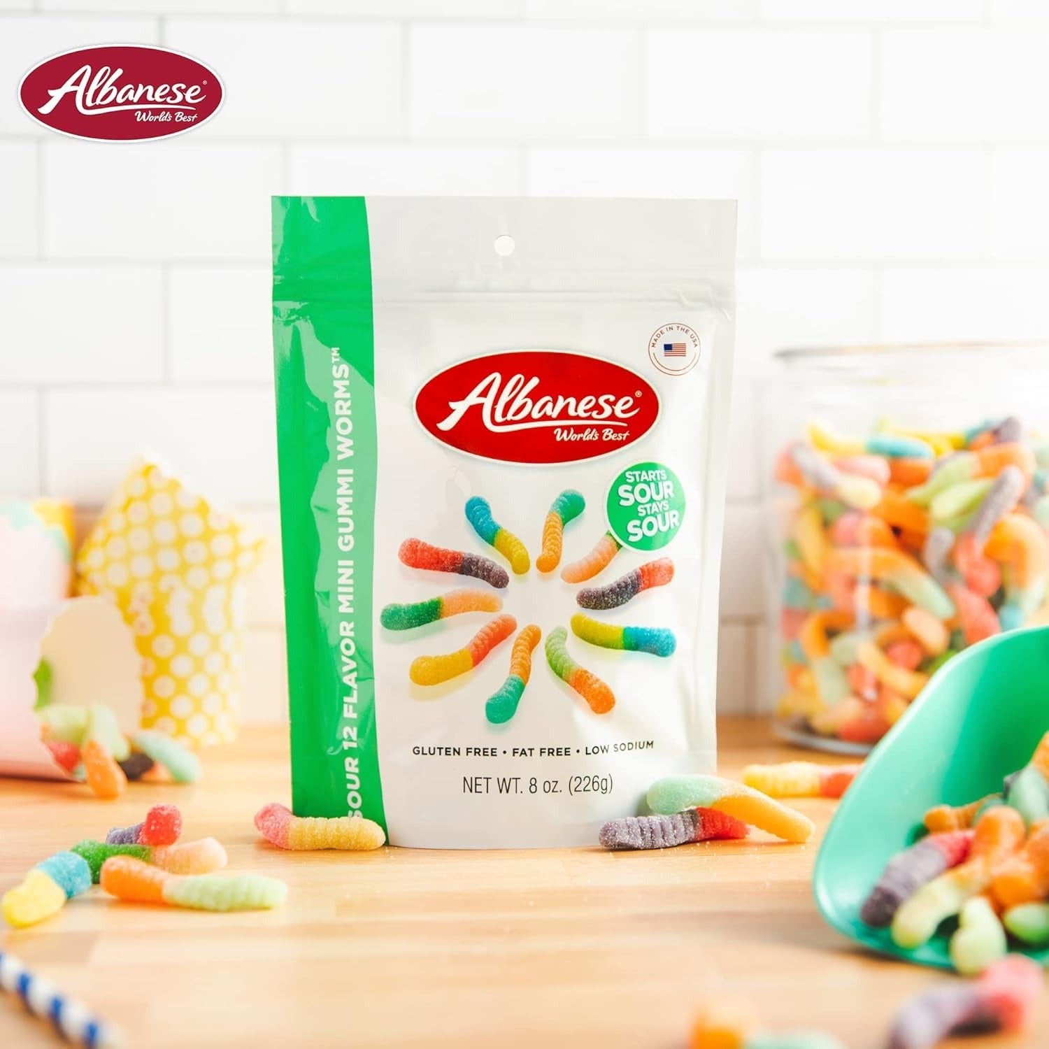 12 Flavor Sour Gummi Worms