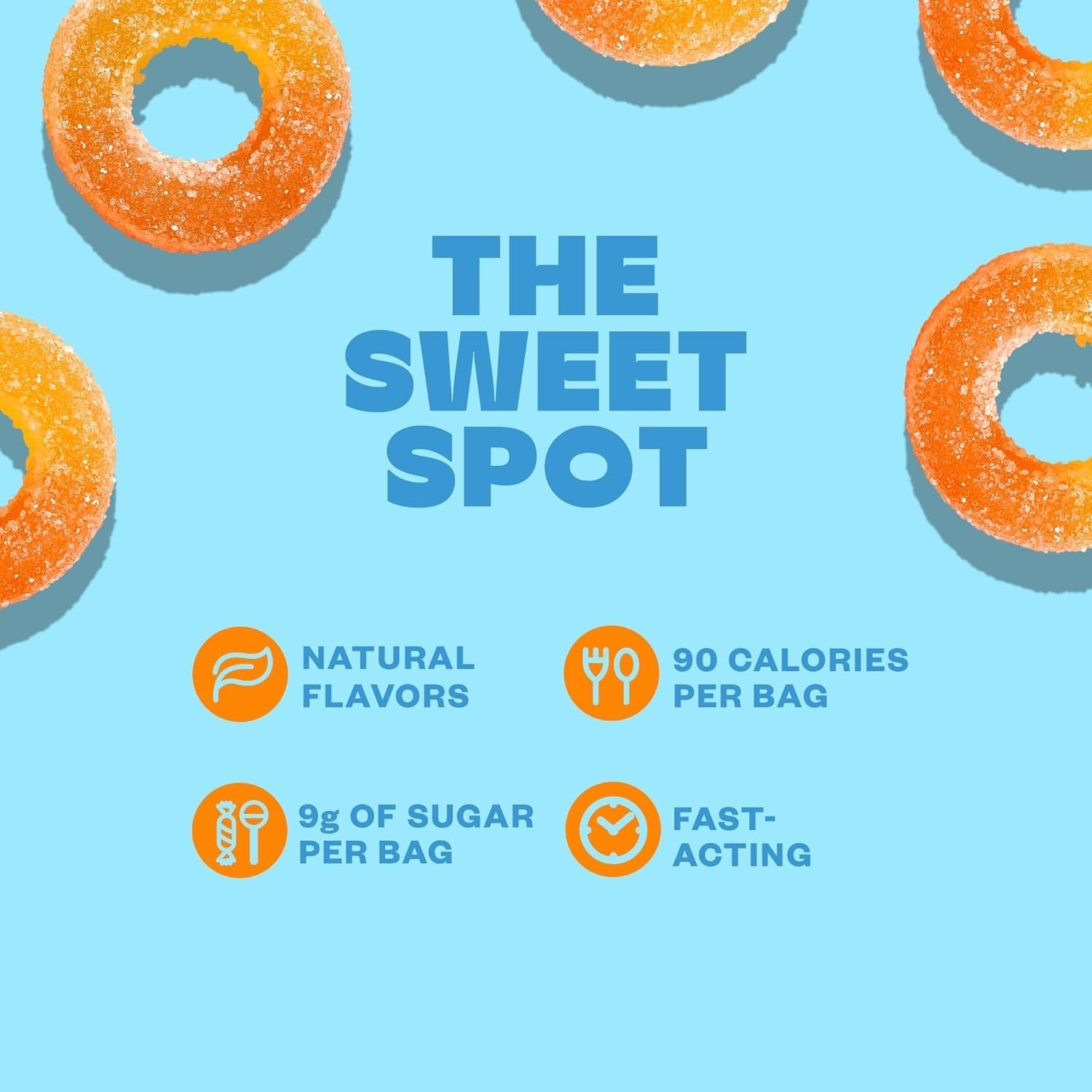 Restfull Rings Juicy Peach Gummies