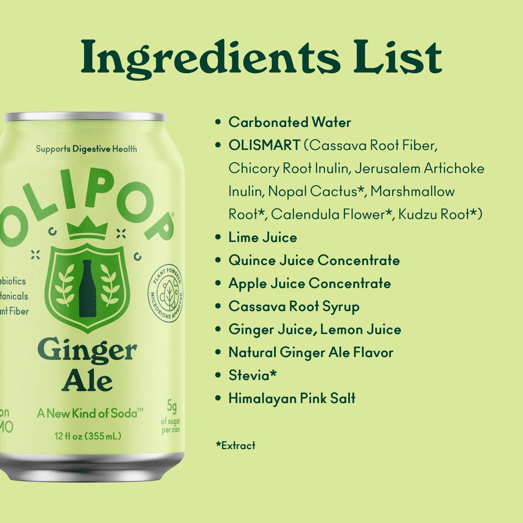 Ginger Ale Prebiotic Soda (12 Pack)
