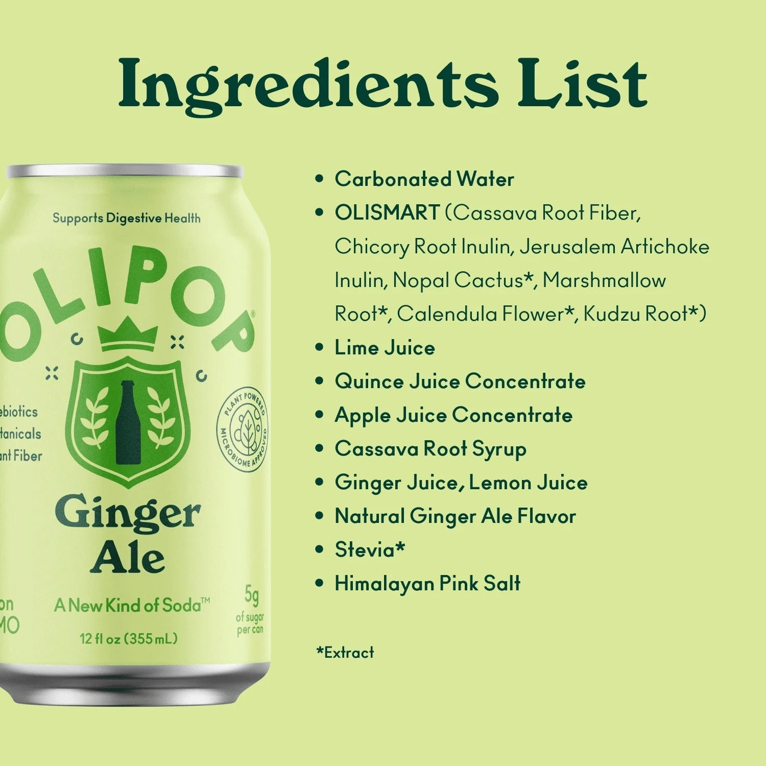 Ginger Ale Prebiotic Soda (12 Pack)