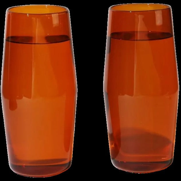Century Glass Set Of Two (Amber)