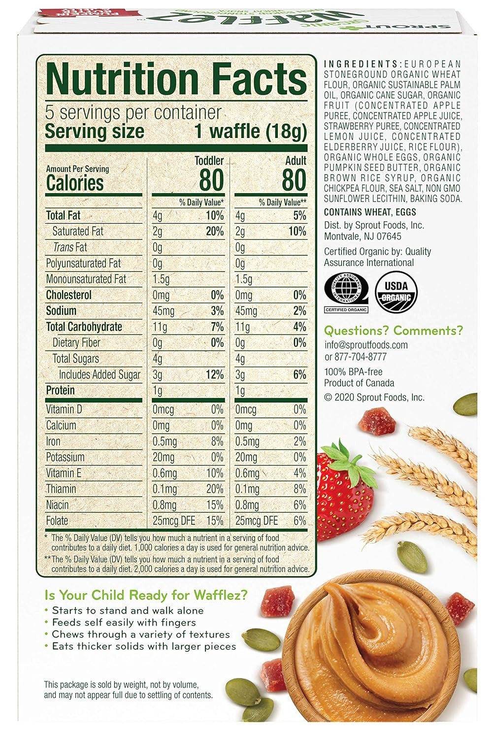 Pumpkin Butter & Jelly Waffles (5 CT)