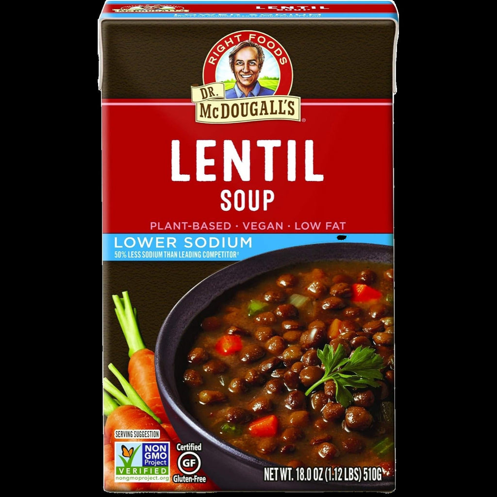 Lower Sodium Lentil Soup