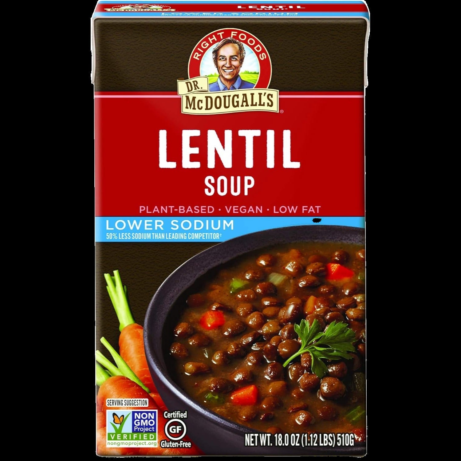 Lower Sodium Lentil Soup